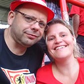 Foto von Heike (Tagesmutti) und Peter Brockmann (Gemeindevertreter Gemeinde Triglitz)